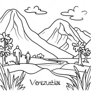 Pagina Para Colorir Da Paisagem Colorida Da Venezuela 30205-23869