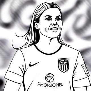 Alex Morgan Páginas Para Colorir