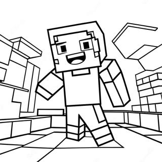 Minecraft Alex Páginas Para Colorir