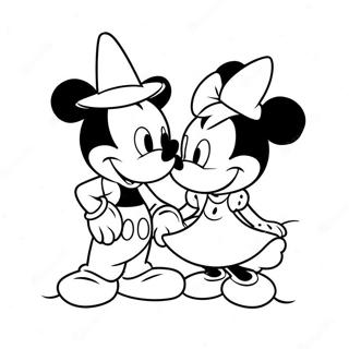 Mickey E Minnie Páginas Para Colorir