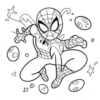 Pagina Para Colorir Homem Aranha Com Ovos De Pascoa Coloridos 32304-25540