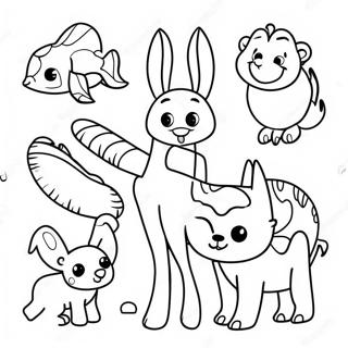 Pagina Para Colorir Com Palavras De Nomes De Animais Divertidos 3261-2607