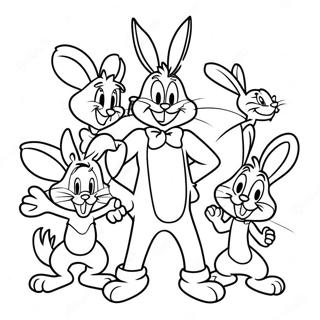 Pagina Para Colorir Do Bugs Bunny E Amigos 34204-27064