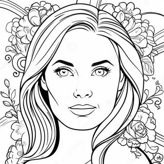 Pagina Para Colorir Retrato Realista De Celebridade 34363-27180