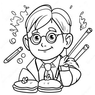 Aniversário Do Harry Potter Páginas Para Colorir