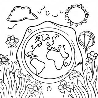 Pagina Para Colorir De Celebracao Do Dia Da Terra 3660-2924