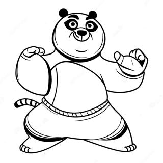 Kung Fu Panda 3 Páginas Para Colorir