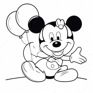 Feliz Aniversário Mickey Mouse Clubhouse Páginas Para Colorir