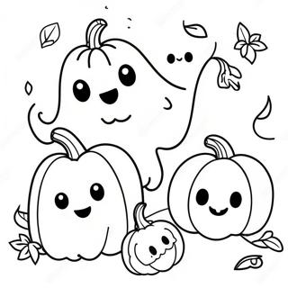 Doces Ou Travessuras Fofo Halloween Páginas Para Colorir