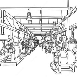 Pagina Para Colorir Da Cena Da Fabrica Da Revolucao Industrial 37533-29674