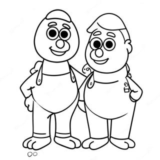 Burt E Ernie Páginas Para Colorir