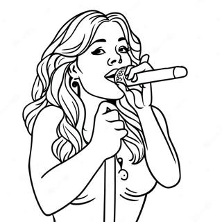 Pagina Para Colorir Da Mariah Carey Cantando No Palco 38953-30811