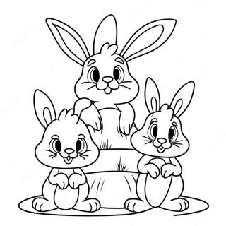 Pagina Para Colorir Bunny E Amigos Tiny Toons 40064-31671