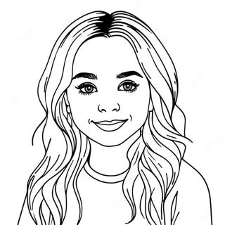 Pagina Para Colorir Retrato De Sabrina Carpenter 40533-32034