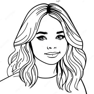 Pagina Para Colorir Retrato De Sabrina Carpenter 40533-32035