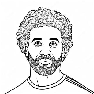 Mo Salah Páginas Para Colorir