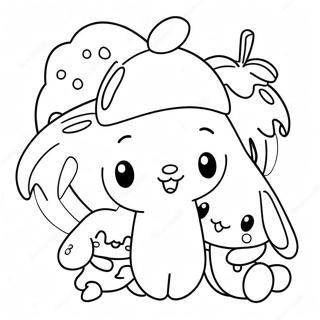 Pagina Para Colorir De Cinnamoroll Com Amigos Fofos 42-37