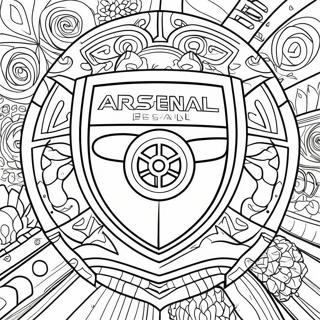 Pagina Para Colorir Do Logotipo Do Arsenal 43023-34006