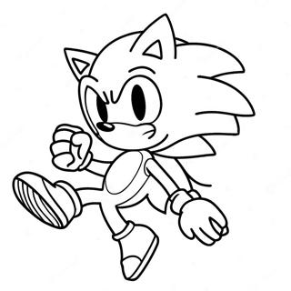 Pagina Para Colorir Da Cena De Acao Do Sonic Prime 43494-34364