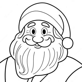 Pagina Para Colorir Do Papai Noel Alegre 44474-35167