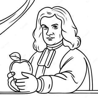 Isaac Newton Páginas Para Colorir