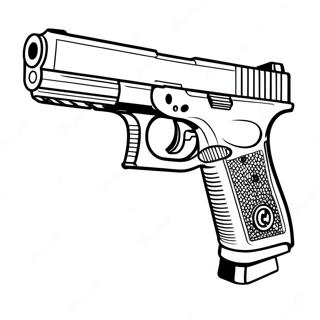 Pagina Para Colorir Da Pistola Glock 45713-36149