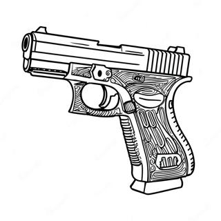 Pagina Para Colorir Da Pistola Glock 45713-36152