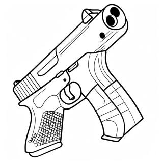 Pagina Para Colorir Da Glock Com Silenciador 45714-36146