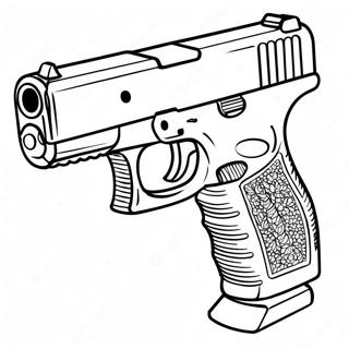 Pagina Para Colorir Da Glock Com Silenciador 45714-36148