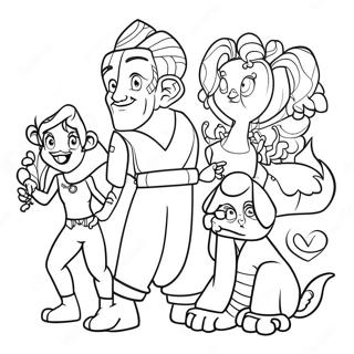 Pagina Para Colorir Dos Personagens Do Mundo Do Karma 45924-36305