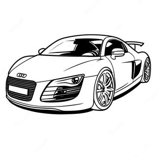 Audi R8 Páginas Para Colorir