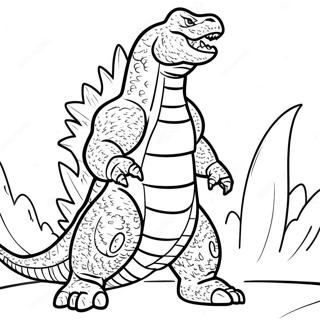 Pagina Para Colorir Do Godzilla Realista 47083-37221