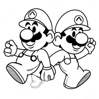 Pagina Para Colorir Da Aventura Do Luigi E Mario 4741-3777