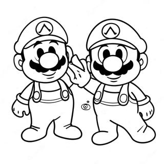 Pagina Para Colorir Da Aventura Do Luigi E Mario 4741-3778