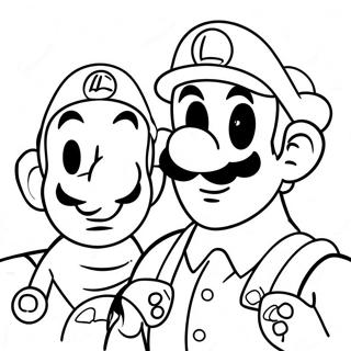 Pagina Para Colorir Da Aventura Do Luigi E Mario 4741-3779