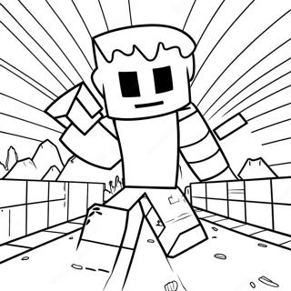 Pagina Para Colorir Aventura De Adicao Do Minecraft 47514-37569