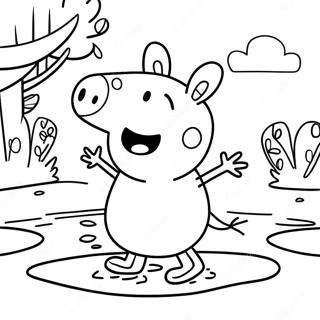 Pagina Para Colorir Pocas De Lama Da Peppa Pig 47543-37585