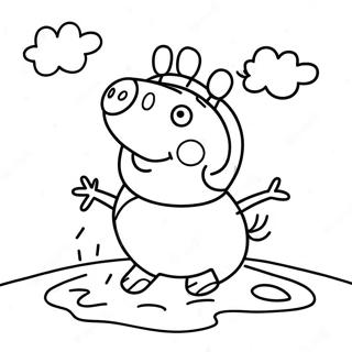 Pagina Para Colorir Pocas De Lama Da Peppa Pig 47543-37587