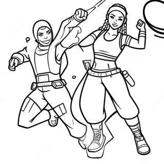 Pagina Para Colorir Da Pose De Acao Da Imani Do Fortnite 48103-38045