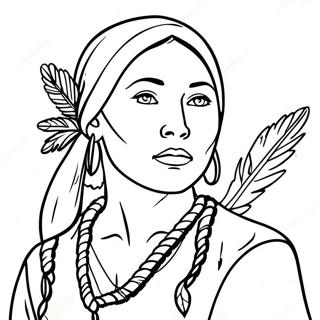 Sacagawea Páginas Para Colorir