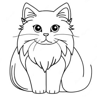 Pagina Para Colorir Do Gato Persa Fofo 48854-38641