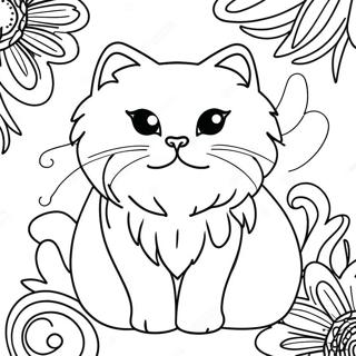 Pagina Para Colorir Do Gato Persa Fofo 48854-38642