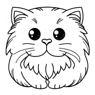 Pagina Para Colorir Do Gato Persa Fofo 48854-38644