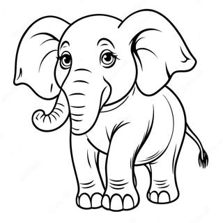 Pagina Para Colorir Do Elefante Realista 49073-38809