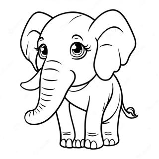 Pagina Para Colorir Do Elefante Realista 49073-38812