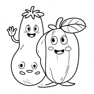 Pagina Para Colorir Do Bob O Tomate E Do Larry O Pepino 4961-3954