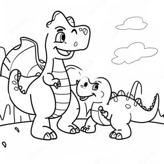 Pagina Para Colorir De Cena De Luta De Dinossauros 49963-39532