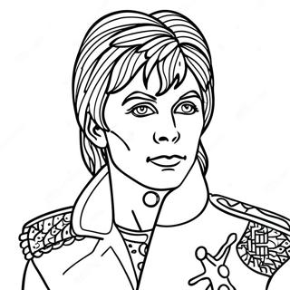 David Bowie Páginas Para Colorir