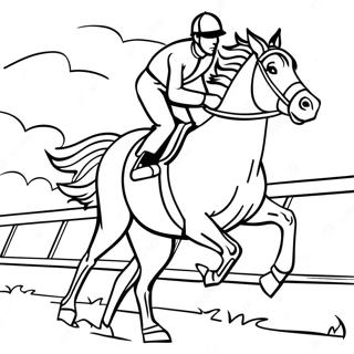 Pagina Para Colorir De Corrida De Cavalos 51233-40515