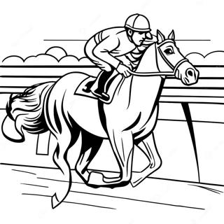 Pagina Para Colorir De Corrida De Cavalos 51233-40516